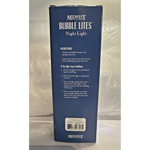 Rare Midwest Of Cannon Falls Christmas Snowman Bubble Lites Glitter Night Light - Picture 14 of 16